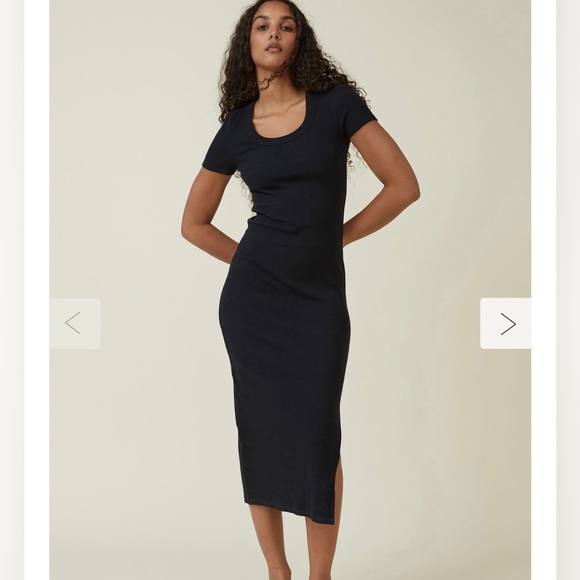 Cotton On black midi dress - Picture 1 of 4